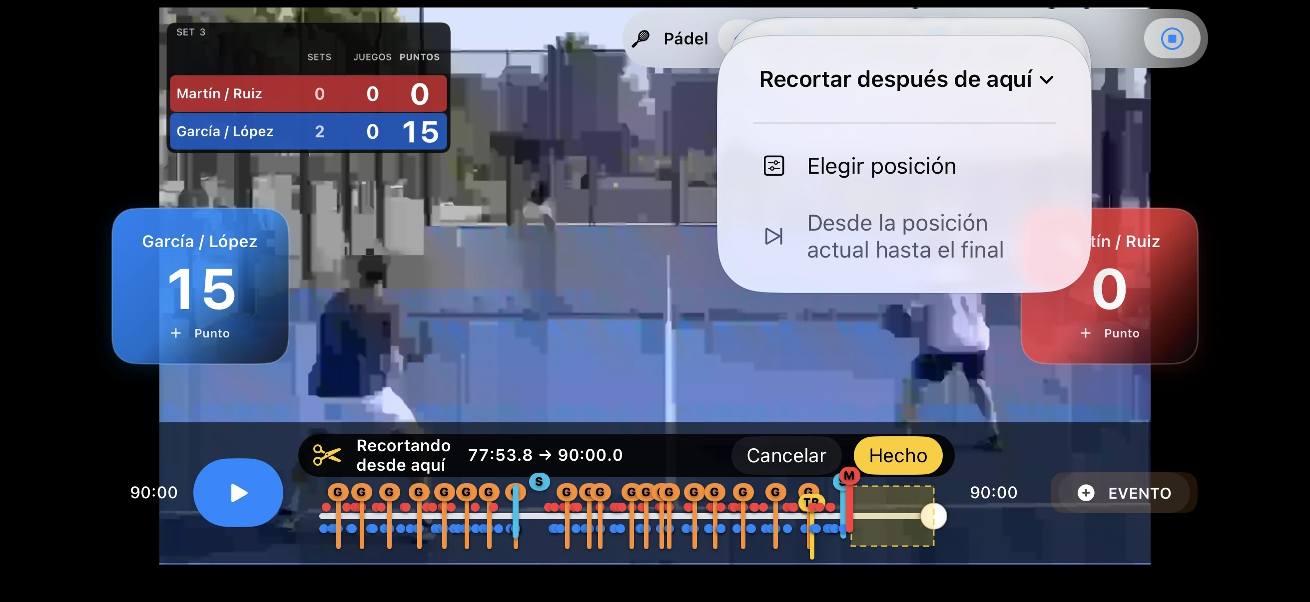 Pádel – Recorta lo que sobra