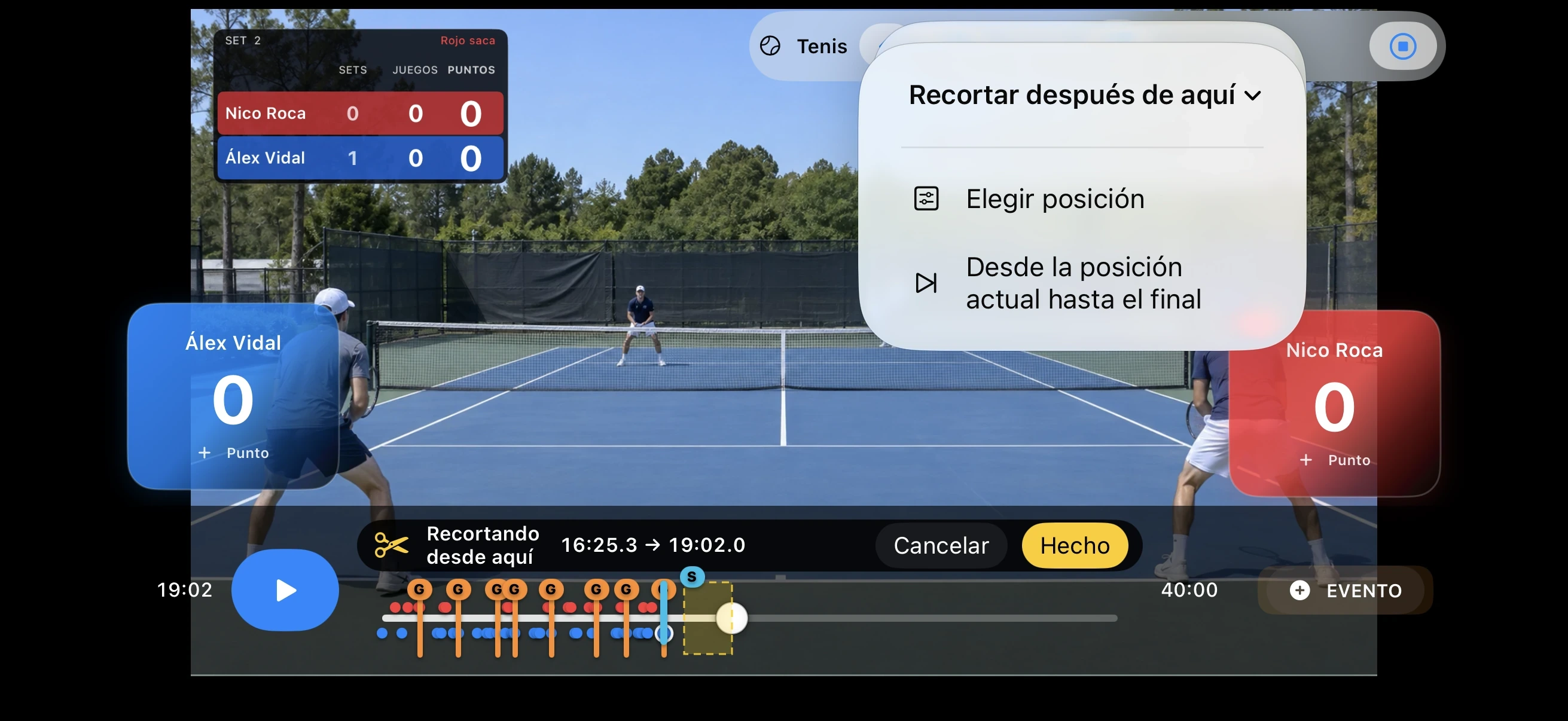 Tenis – Recorta lo que sobra