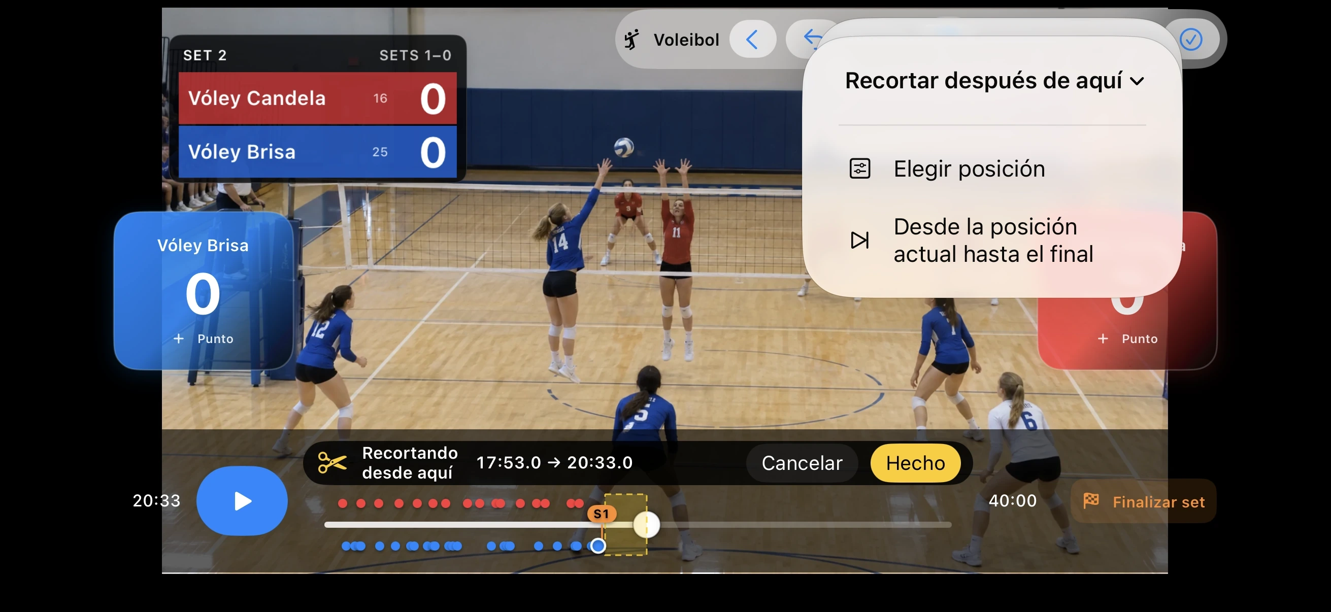 Voleibol – Recorta lo que sobra