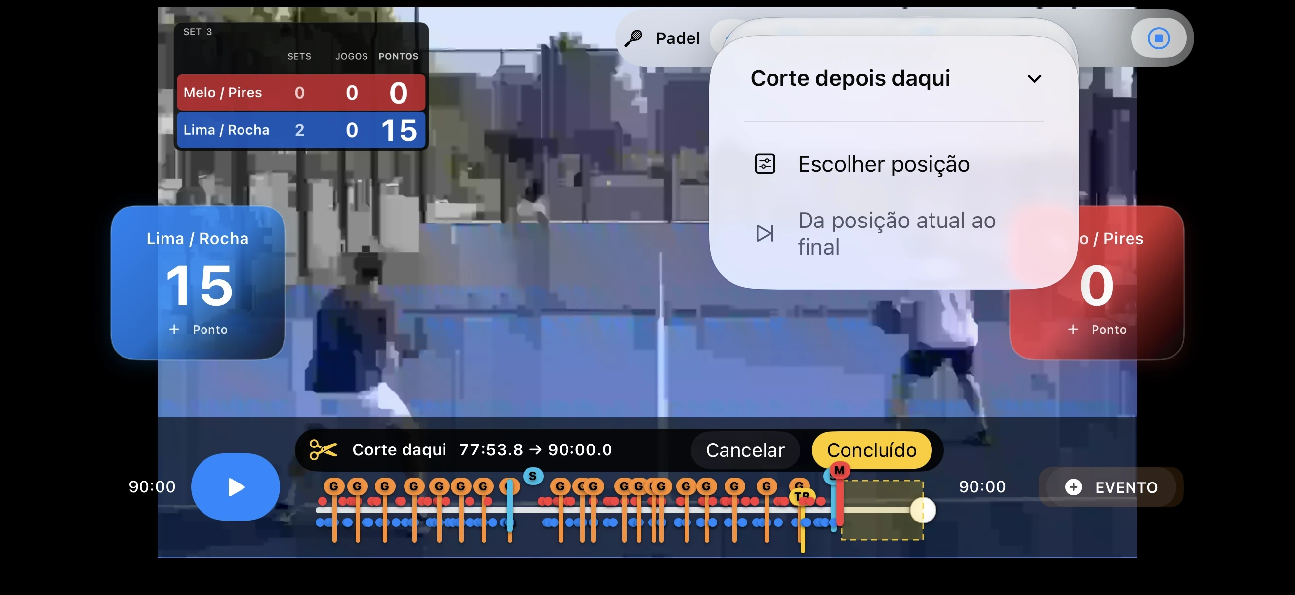 Padel – Taglia ciò che non serve