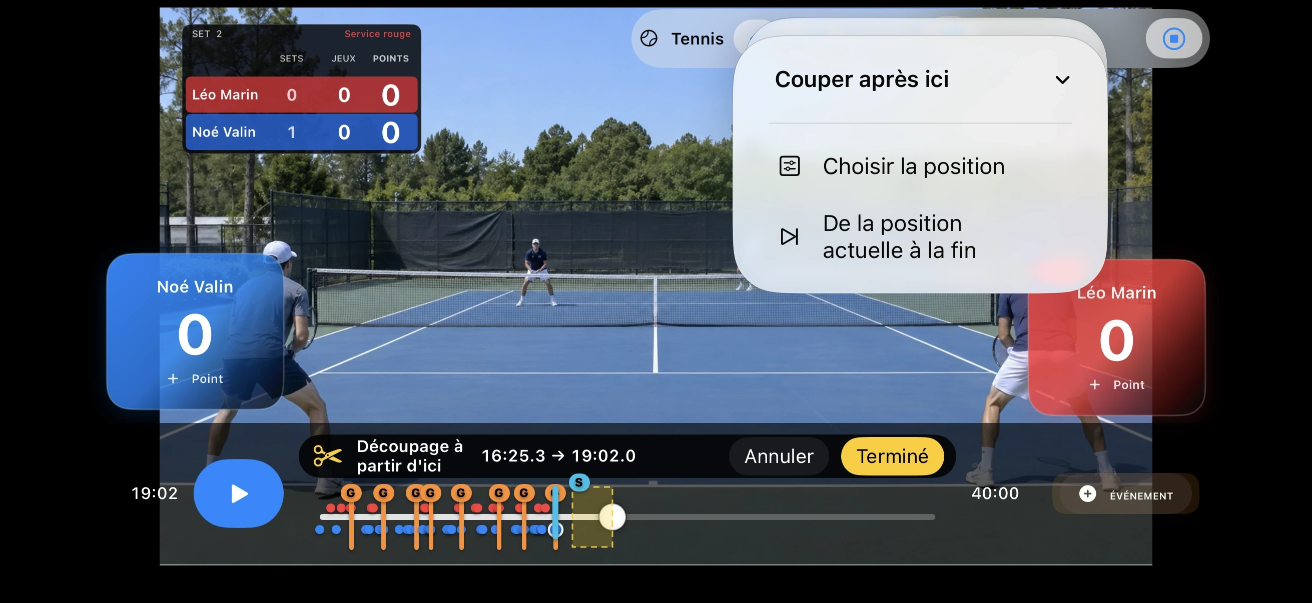 Tennis – Taglia ciò che non serve