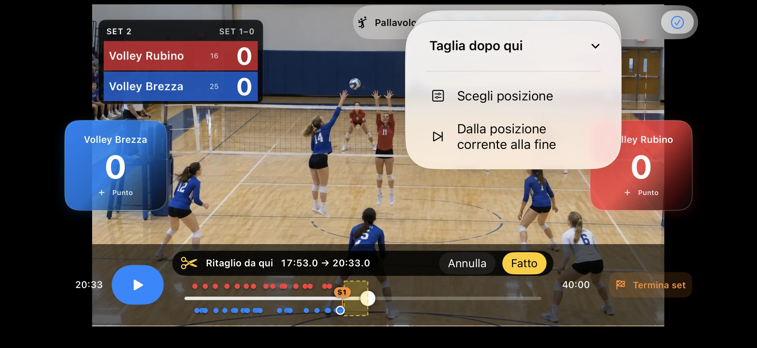 Pallavolo – Taglia ciò che non serve