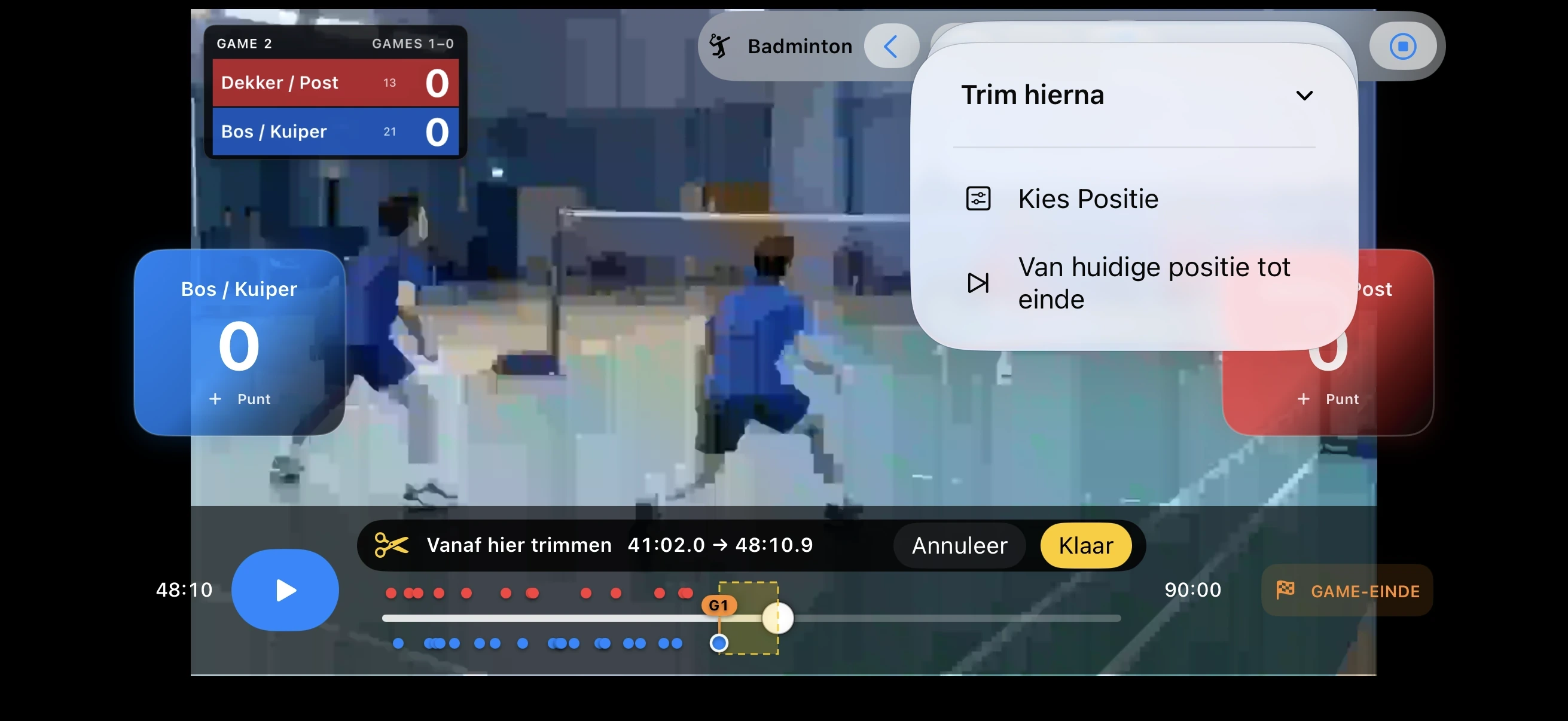 Badminton – Trim wat je niet nodig hebt