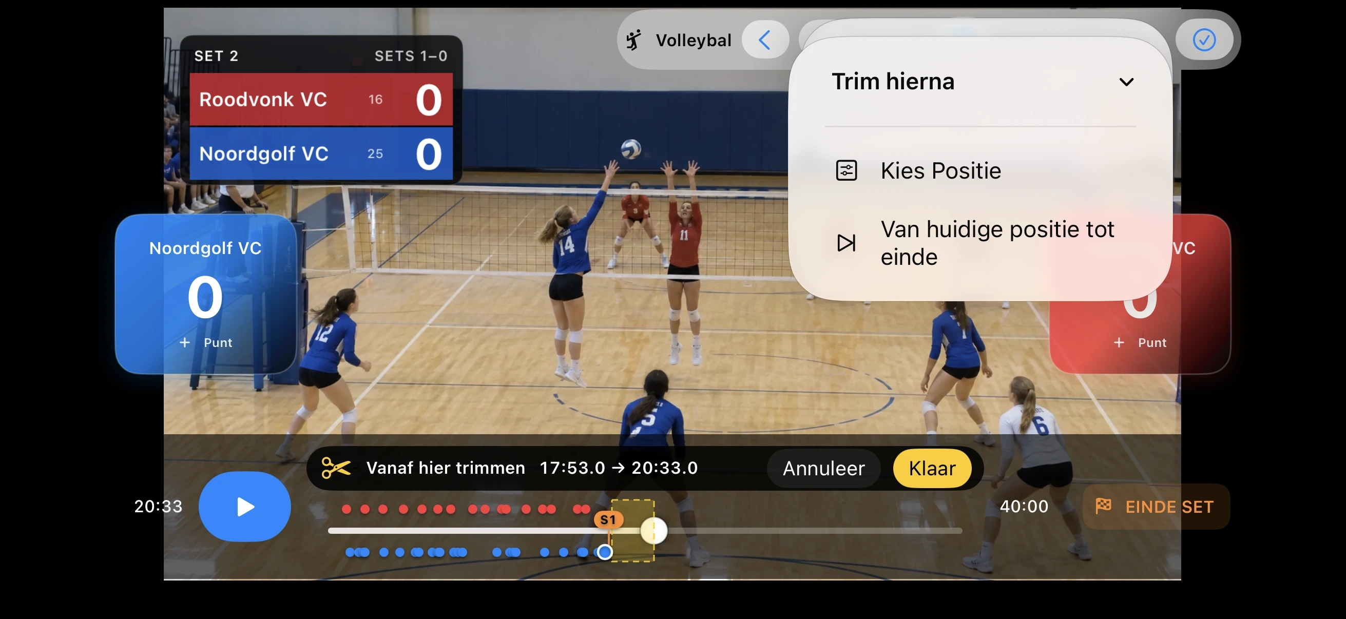 Volleybal – Trim wat je niet nodig hebt