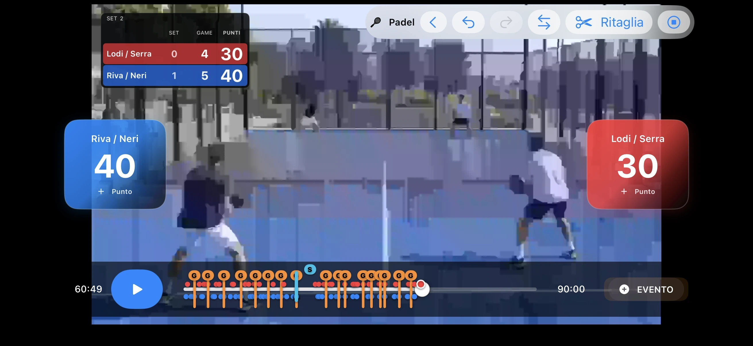 Padel – Marque enquanto assiste