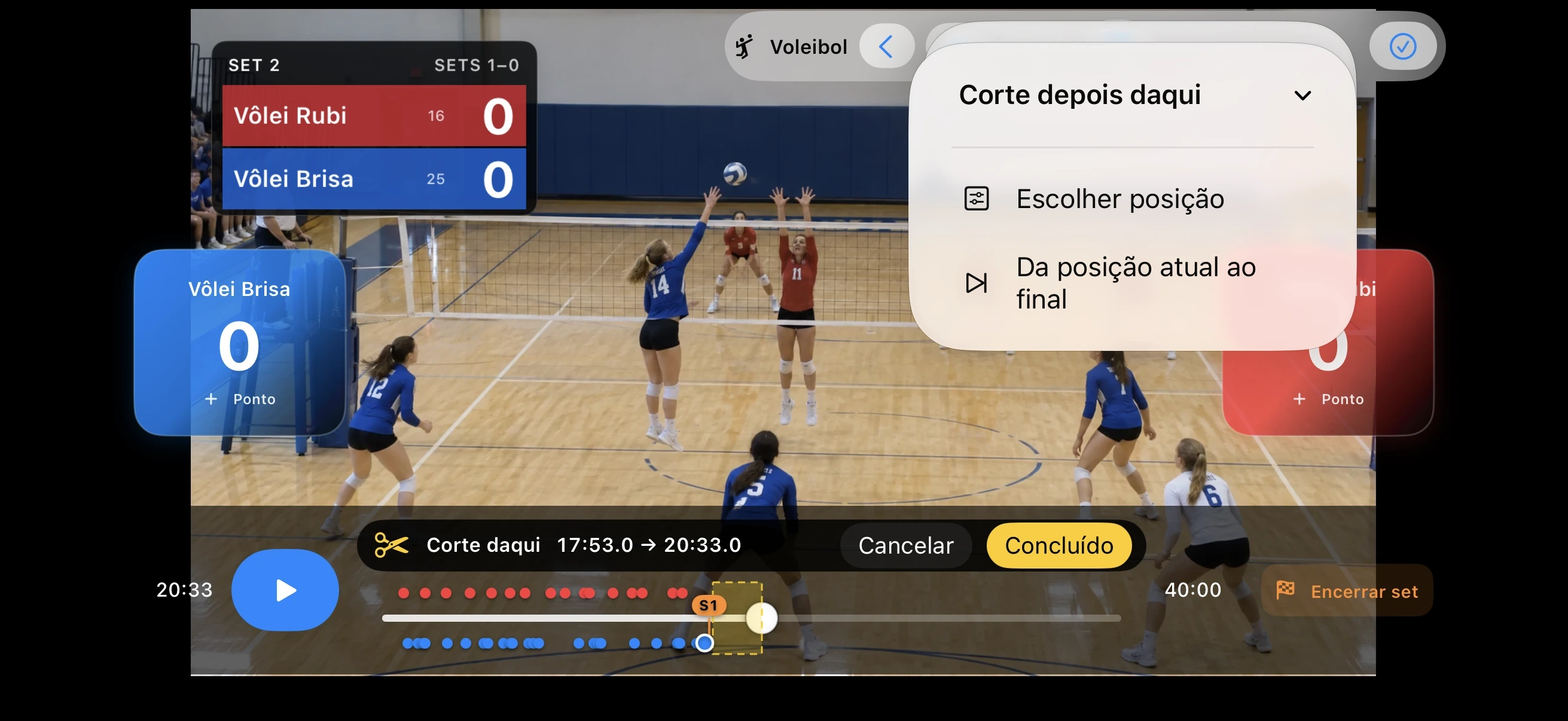 Voleibol – Corte o que não precisa