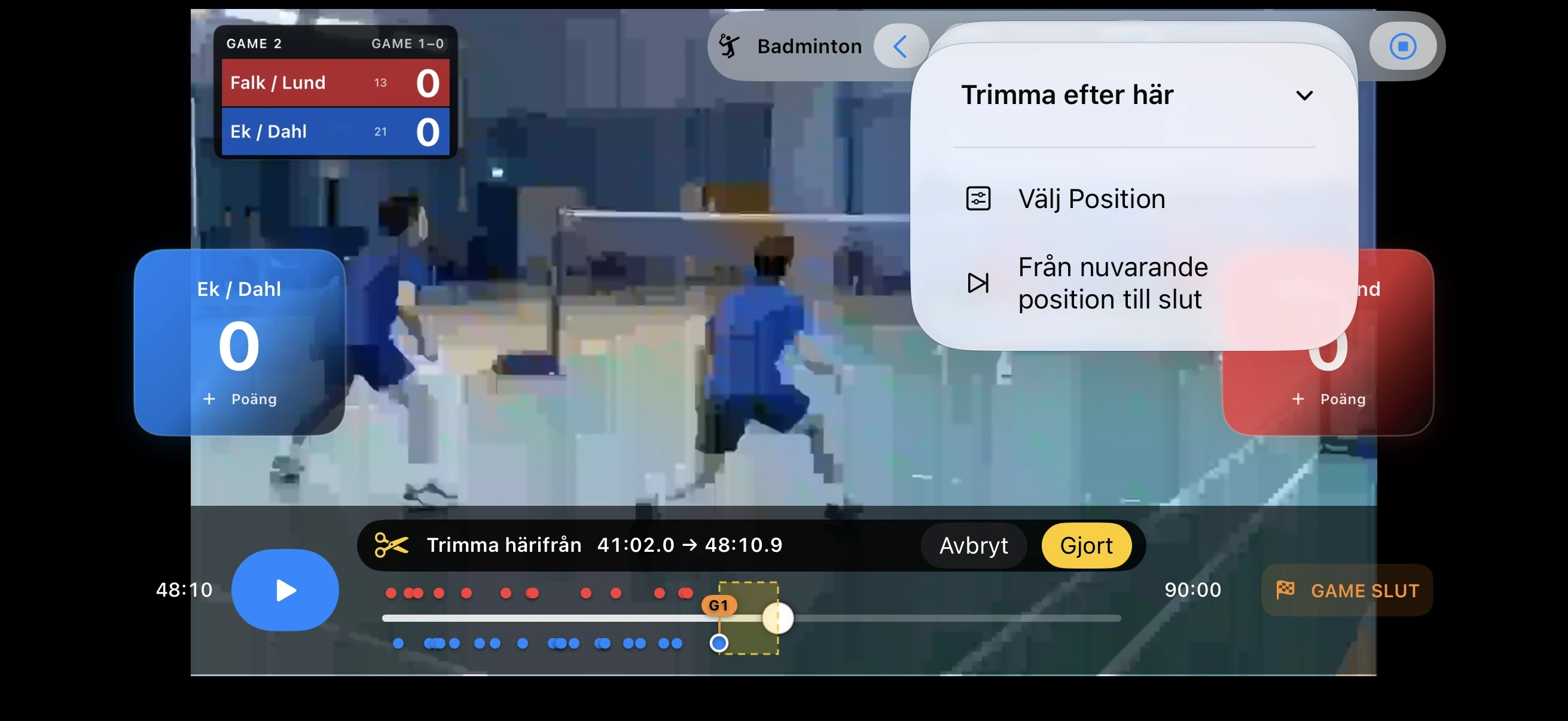 Badminton – Trimma bort det onödiga